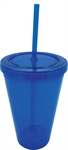 ICE TUMBLER WITH STRAW
